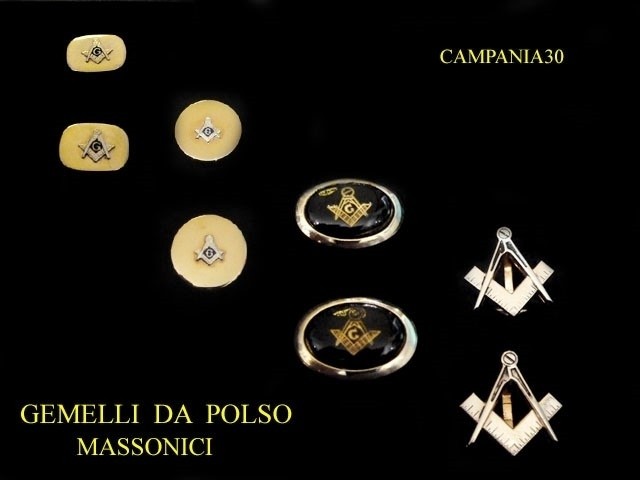 GK2 - GEMELLI DA POLSO MASSONICI - LE COLLEZIONI  DI CAMPANIA30