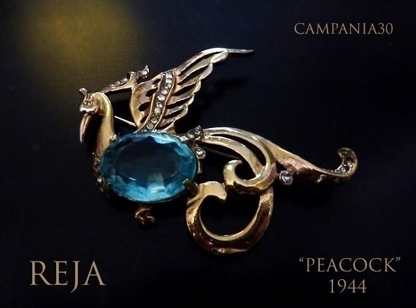 SB266 - SPILLA "PEACOCK" REJA 1944 - LE COLLEZIONI  DI CAMPANIA30