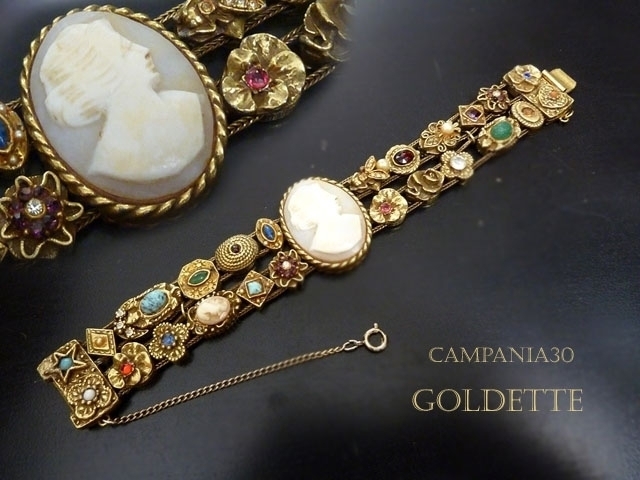 BB188 - BRACCIALE "GOLDETTE" SLIDE CON CAMMEO ANNI '60 - LE COLLEZIONI  DI CAMPANIA30