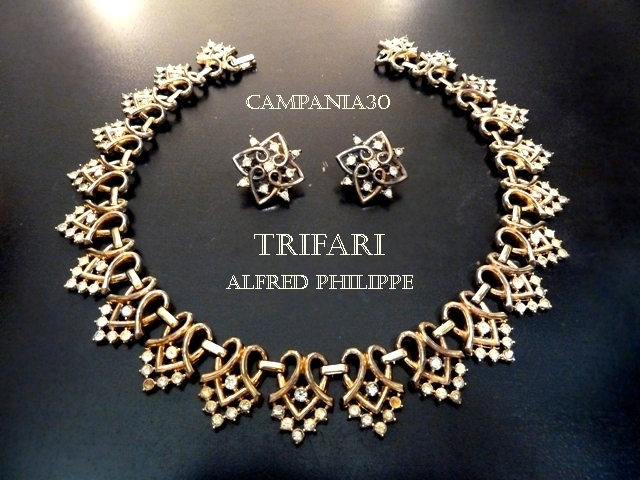 CN618 - COLLIER TRIFARI ALFRED PHILIPPE ANNI '40 - LE COLLEZIONI  DI CAMPANIA30