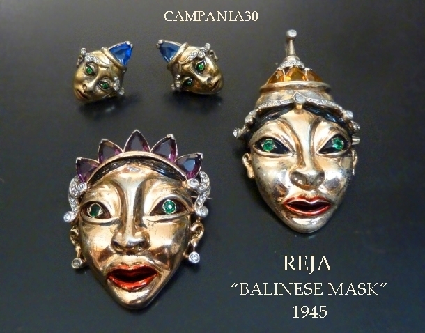 SB1610 - SPILLE "BALINESE MASKS"  REJA 1945 - LE COLLEZIONI  DI CAMPANIA30