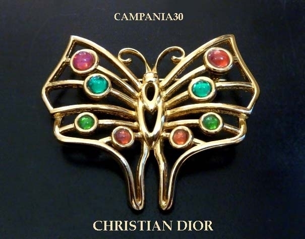 SPILLA FARFALLA "CHRISTIAN DIOR" ANNI '80 - LE COLLEZIONI  DI CAMPANIA30