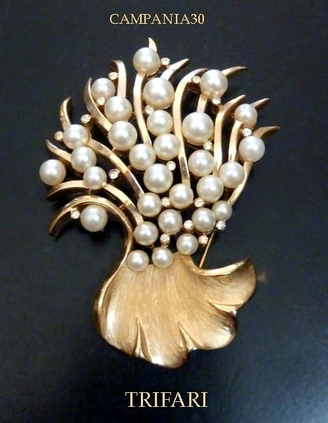 SB1833 - SPILLA "TRIFARI" CORALLO ANNI '60 - LE COLLEZIONI  DI CAMPANIA30