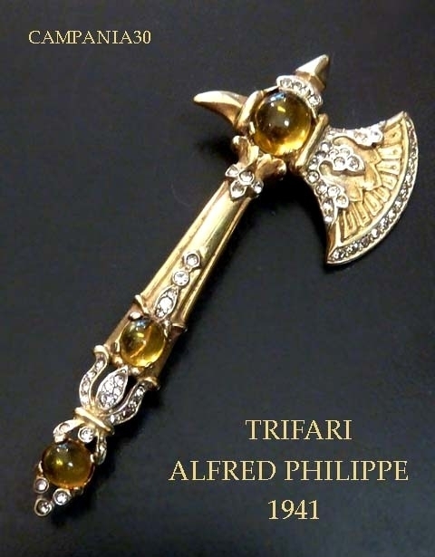 SB1838 - SPILLA ASCIA "TRIFARI" ALFRED PHILIPPE 1941 - LE COLLEZIONI  DI CAMPANIA30