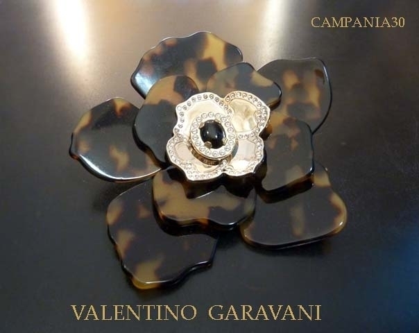 SB1844 - GRANDE SPILLA FIORE "VALENTINO GARAVANI" ANNI '90 - LE COLLEZIONI  DI CAMPANIA30
